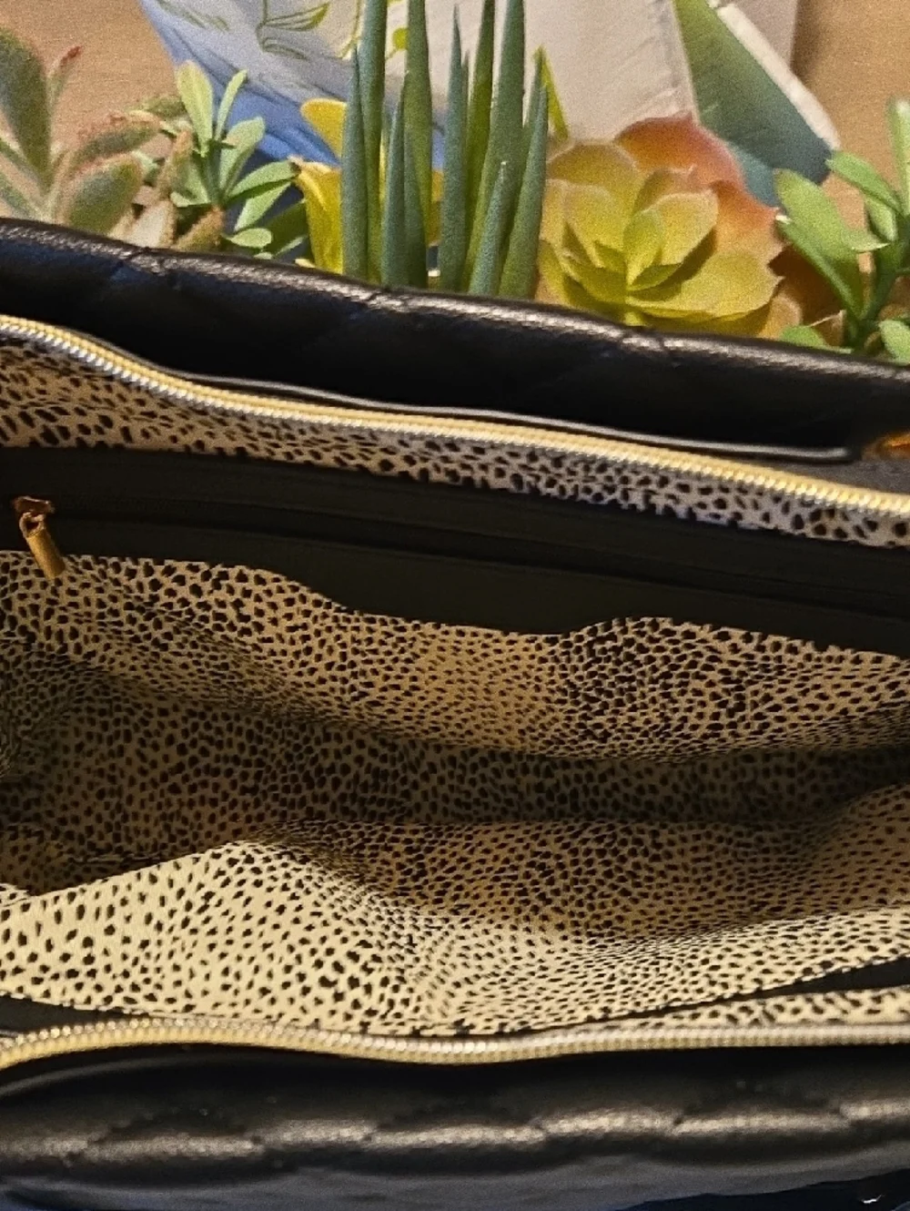 Ello Black Quilted Chain-Handle Tote Bag - Picture 3 of 10